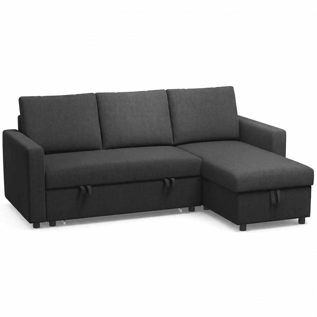 Canape d'angle convertible avec coffre de rangement | Maël