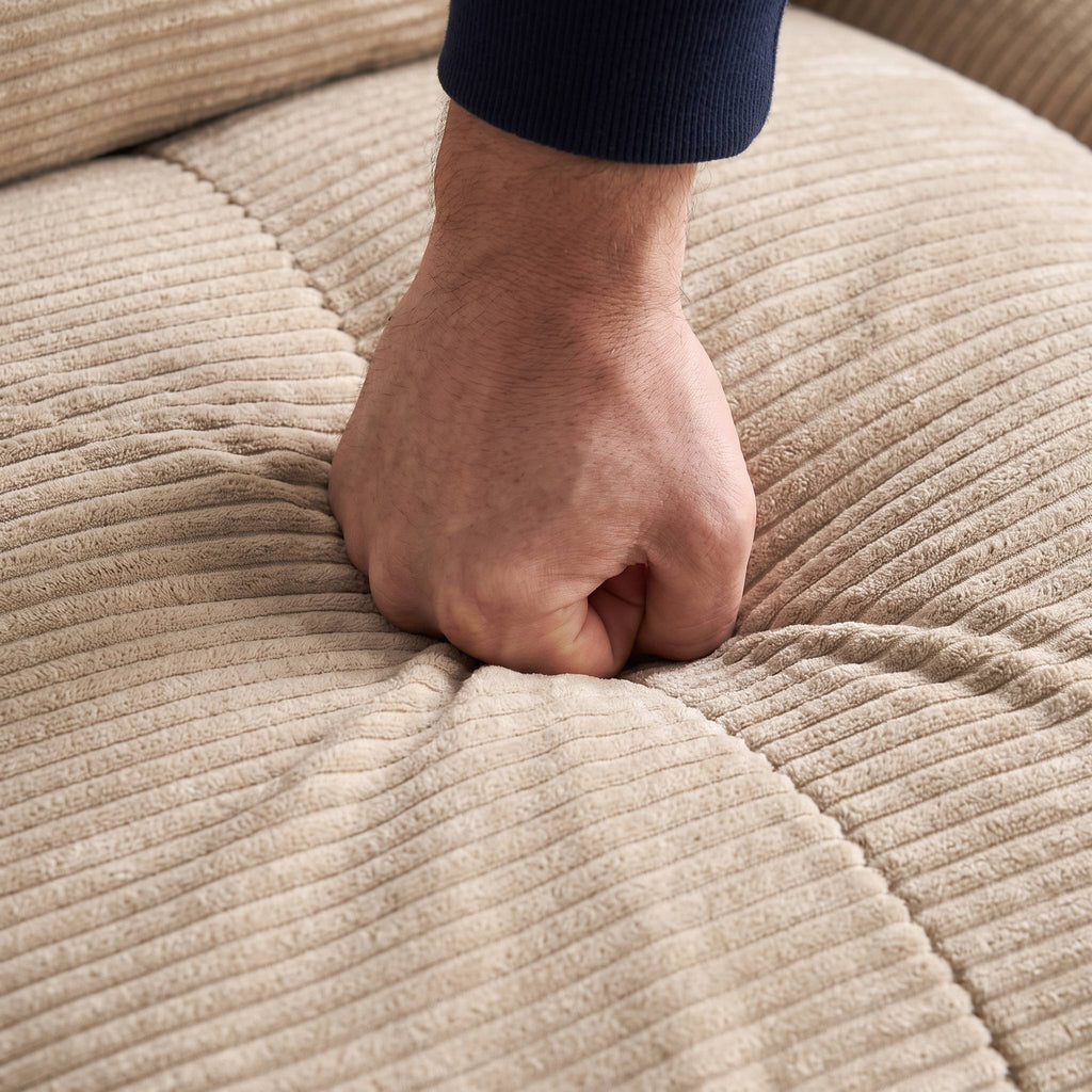SOLEN - Canapé d'angle beige