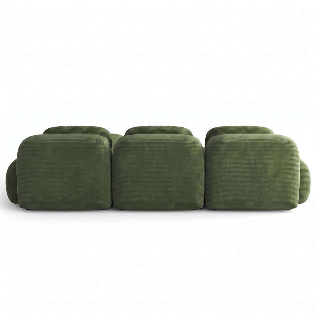 SOLEN - Canapé d'angle vert