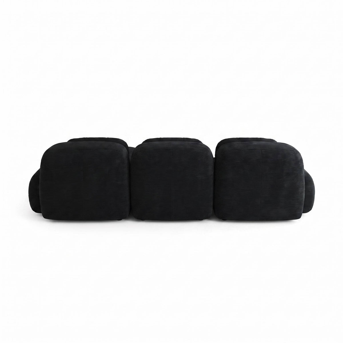 SOLEN - Canapé d'angle noir
