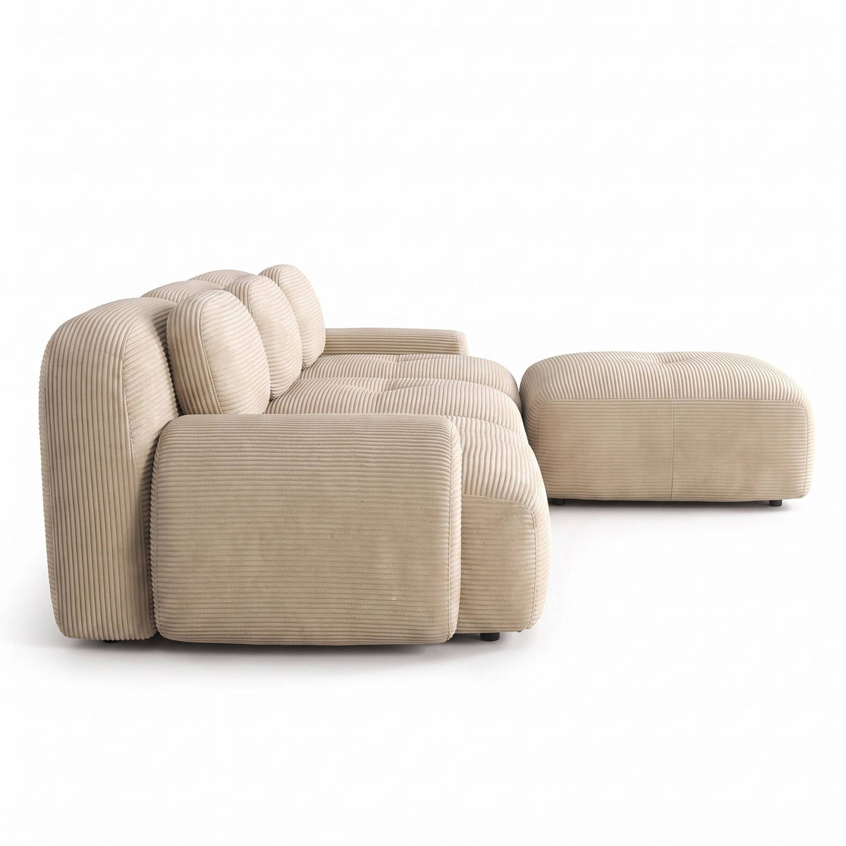 SOLEN - Canapé d'angle beige